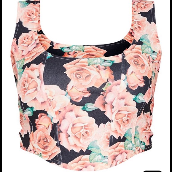 PrettyLittleThing Tops | Pretty Little Thing Stretch Corset Top | Poshmark